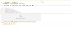 Desktop Screenshot of advance-hotel.de